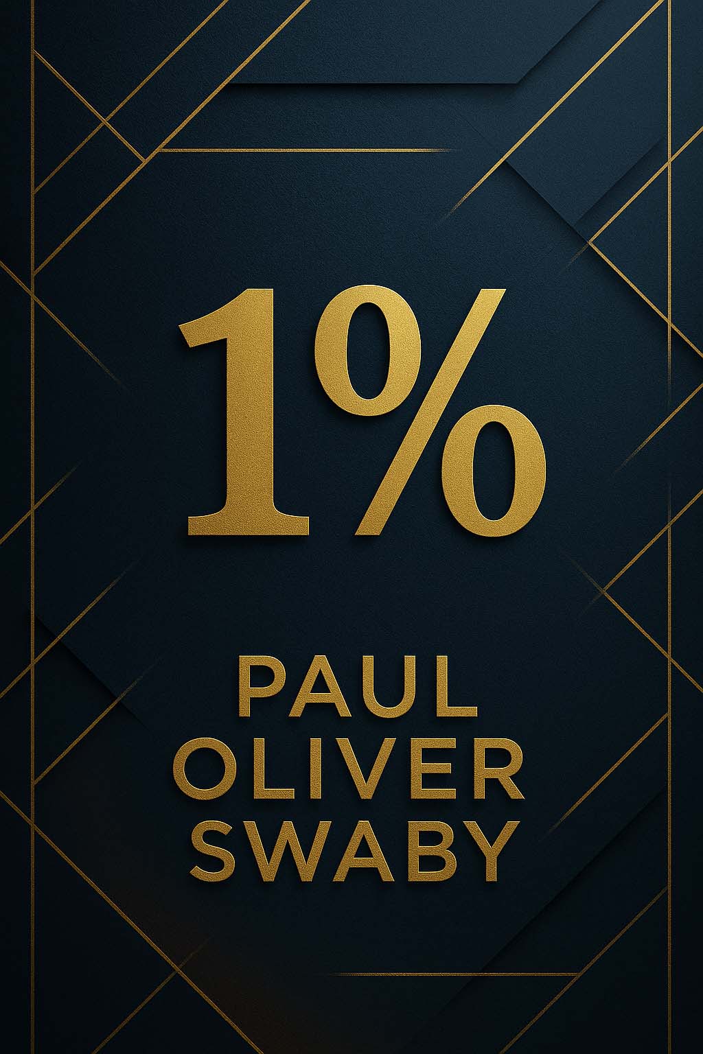 Book Cover: 1% by Paul Oliver Swaby