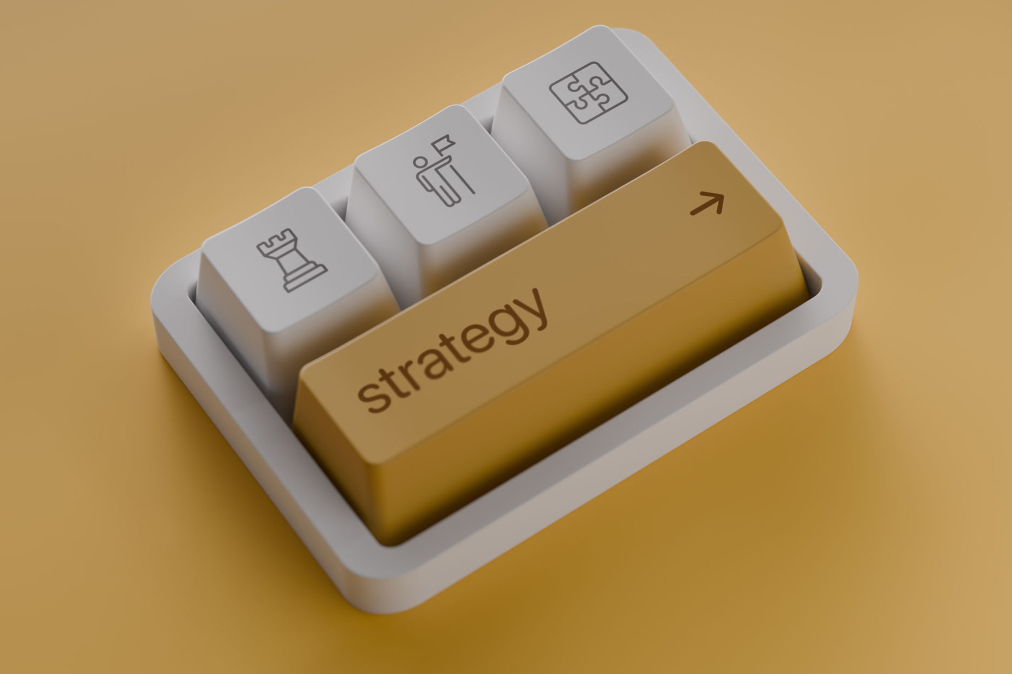 Abstract image representing gold standard and strategic excellence